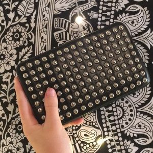 Black Studded Wallet